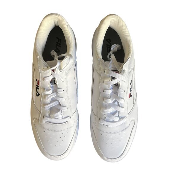 Fila Mens White Lace-Up Athletic Sneakers - Picture 5 of 6